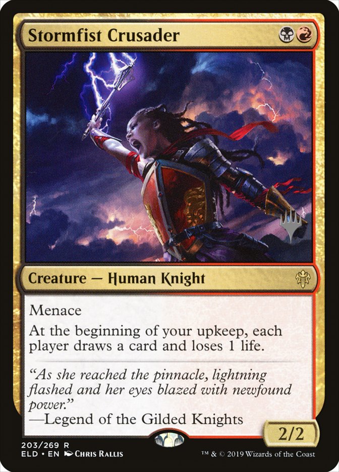 Stormfist Crusader (Promo Pack) [Throne of Eldraine Promos] | Webway Games