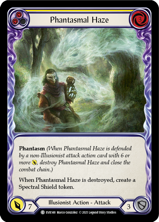 Phantasmal Haze (Yellow) [EVR148] (Everfest)  1st Edition Normal | Webway Games