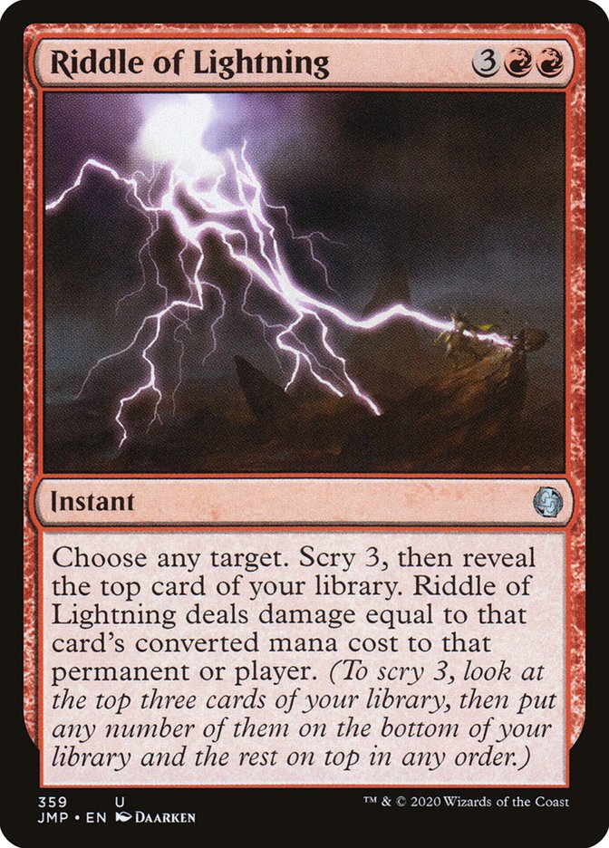 Riddle of Lightning [Jumpstart] | Webway Games