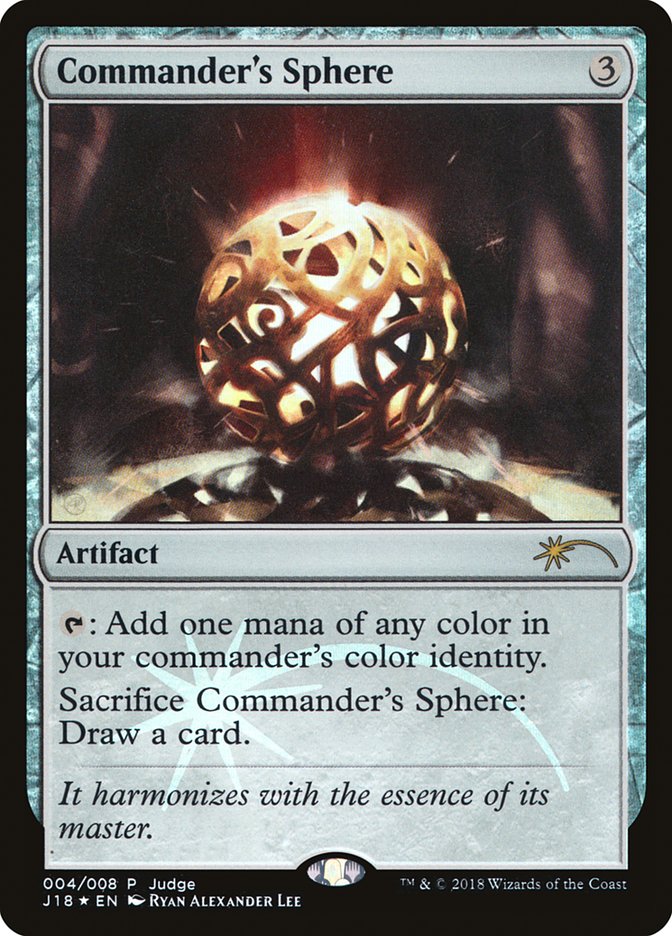 Commander's Sphere [Judge Gift Cards 2018] | Webway Games