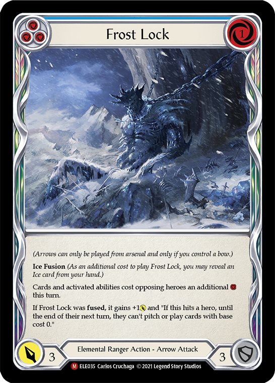 Frost Lock [ELE035] (Tales of Aria)  1st Edition Rainbow Foil | Webway Games
