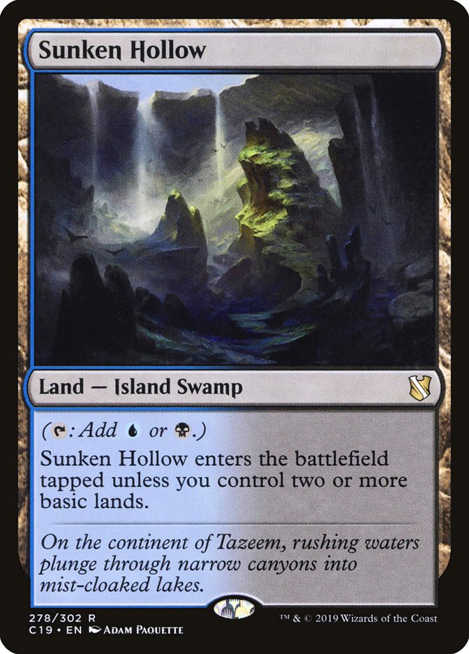 Sunken Hollow [Commander 2019] | Webway Games