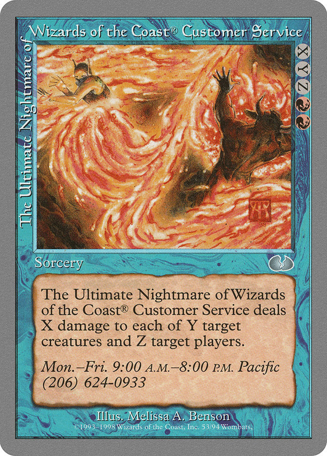 The Ultimate Nightmare of Wizards of the Coast® Customer Service [Unglued] | Webway Games