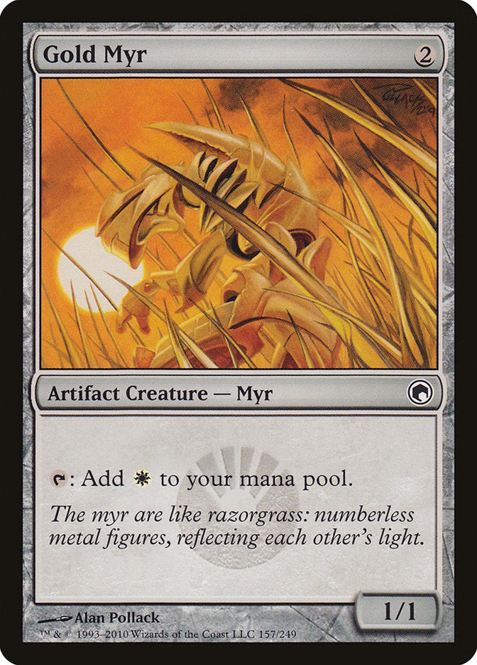 Gold Myr [Scars of Mirrodin] | Webway Games