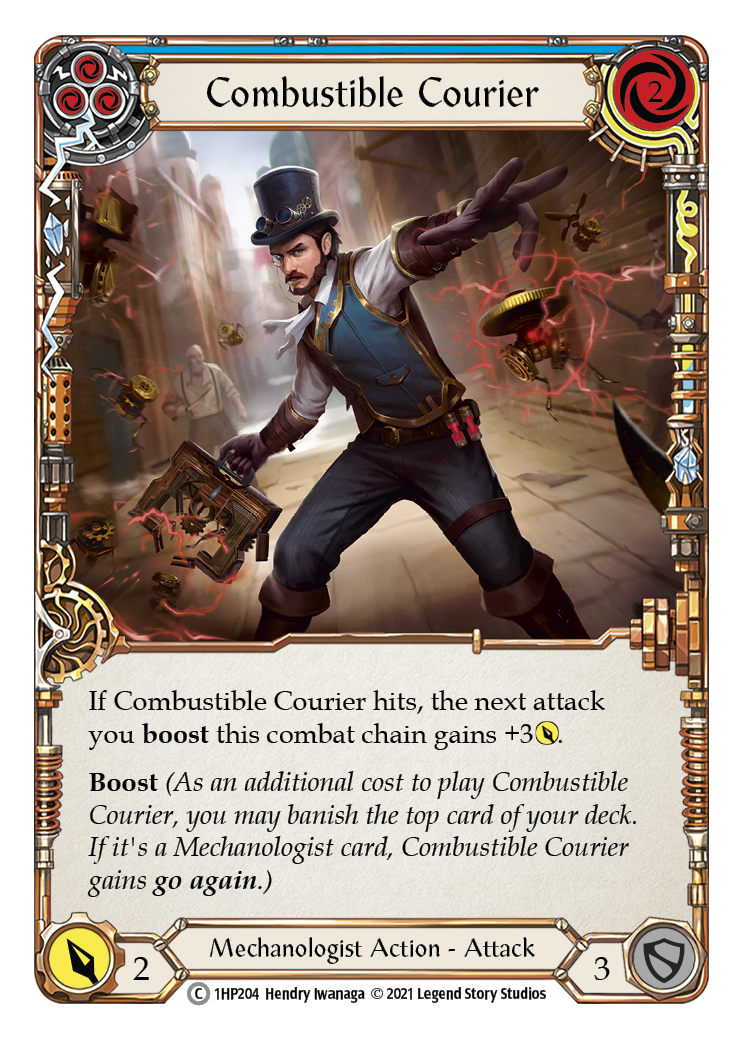 Combustible Courier (Blue) [1HP204] | Webway Games
