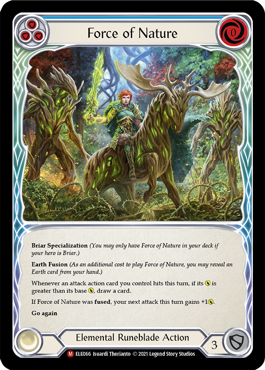 Force of Nature [ELE066] (Tales of Aria)  1st Edition Rainbow Foil | Webway Games