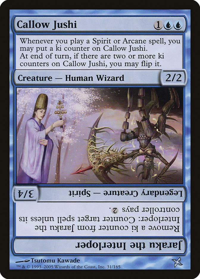 Callow Jushi // Jaraku the Interloper [Betrayers of Kamigawa] | Webway Games
