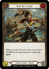 Scar for a Scar (Yellow) [U-WTR192] (Welcome to Rathe Unlimited)  Unlimited Rainbow Foil | Webway Games