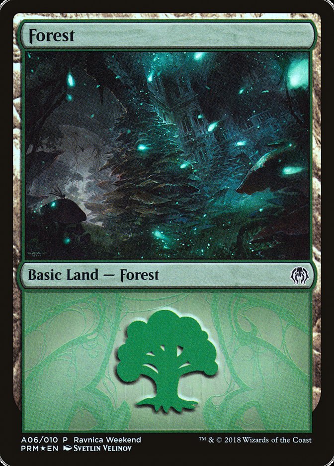 Forest (#A06) [Guilds of Ravnica Ravnica Weekend] | Webway Games