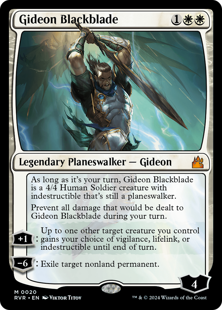 Gideon Blackblade [Ravnica Remastered] | Webway Games
