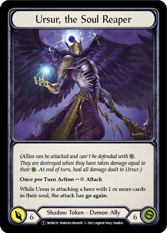 Blasmophet, the Soul Harvester // Ursur, the Soul Reaper [U-MON219 // U-MON220] Unlimited Normal | Webway Games