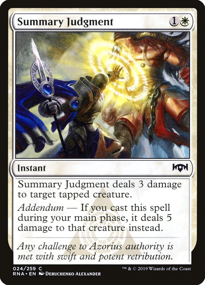 Summary Judgment [Ravnica Allegiance] | Webway Games