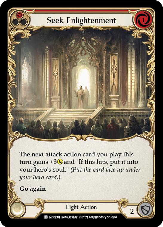 Seek Enlightenment (Red) [MON081] 1st Edition Normal | Webway Games