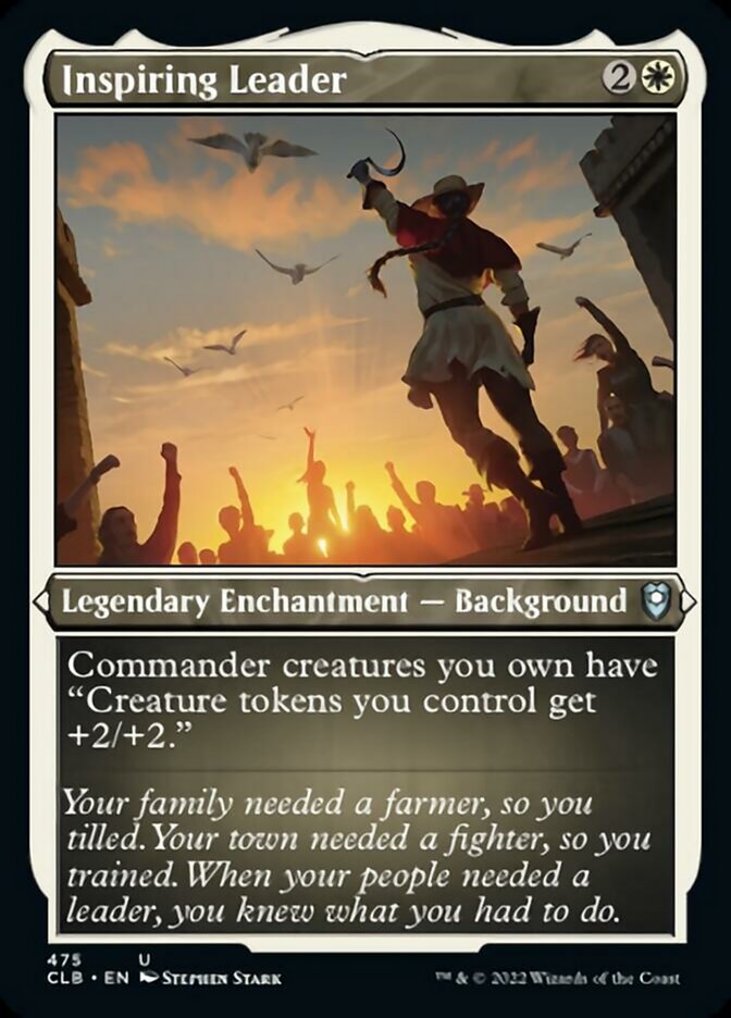 Inspiring Leader (Foil Etched) [Commander Legends: Battle for Baldur's Gate] | Webway Games