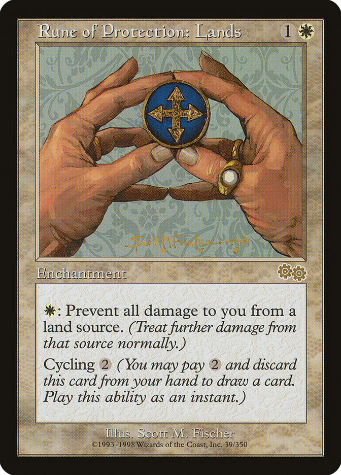 Rune of Protection: Lands [Urza's Saga] | Webway Games