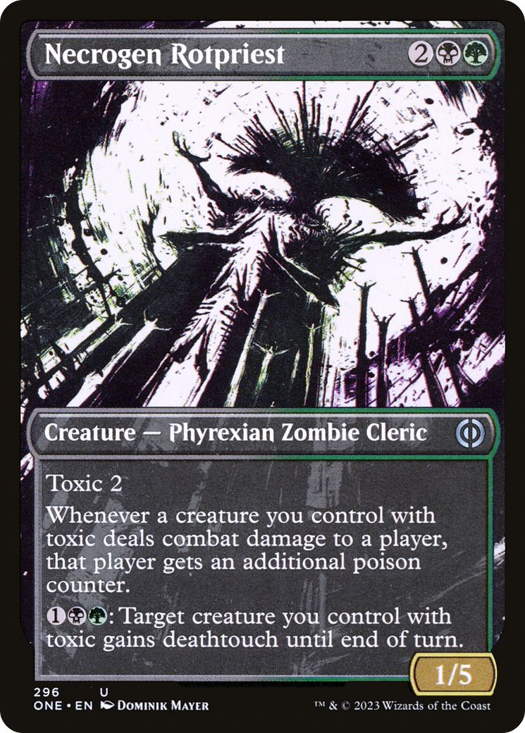 Necrogen Rotpriest (Borderless Ichor) [Phyrexia: All Will Be One] | Webway Games