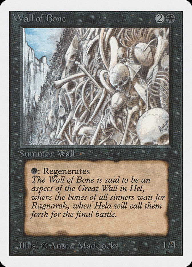 Wall of Bone [Unlimited Edition] | Webway Games
