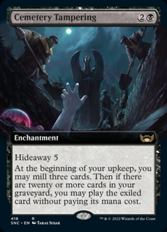 Cemetery Tampering (Extended Art) [Streets of New Capenna] | Webway Games