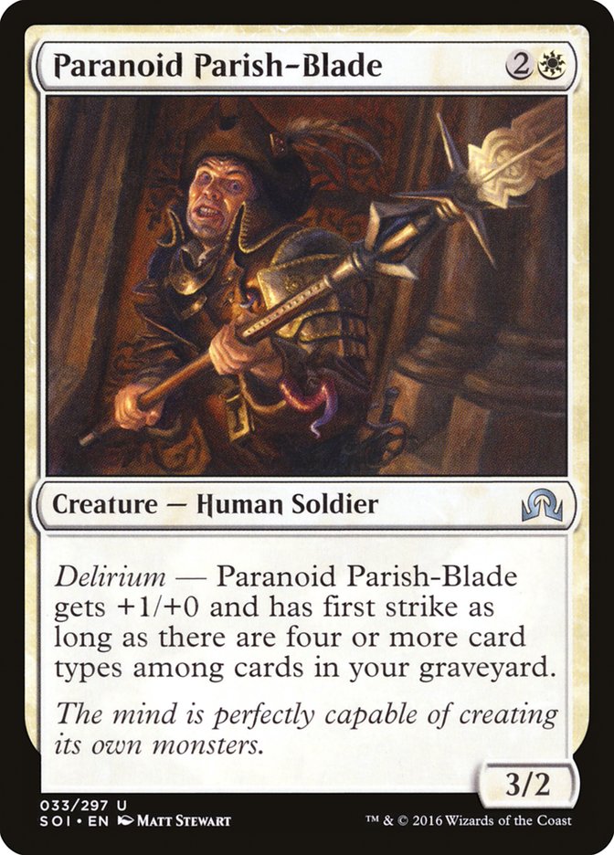 Paranoid Parish-Blade [Shadows over Innistrad] | Webway Games