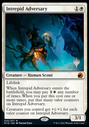 Intrepid Adversary (Promo Pack) [Innistrad: Midnight Hunt Promos] | Webway Games