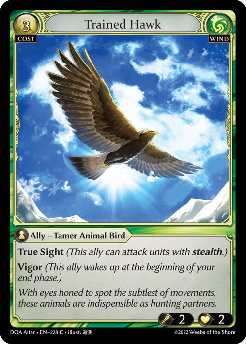 Trained Hawk (228) [Dawn of Ashes: Alter Edition] | Webway Games
