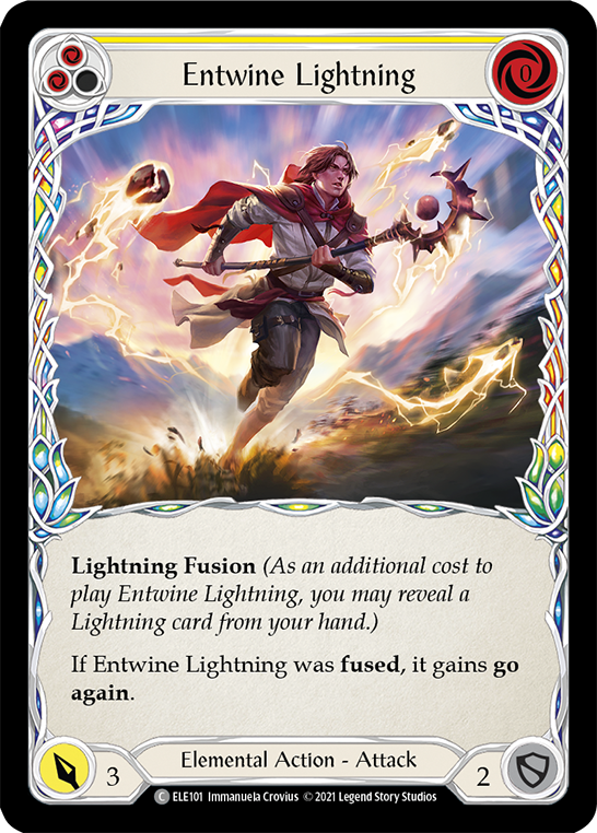 Entwine Lightning (Yellow) [ELE101] (Tales of Aria)  1st Edition Normal | Webway Games