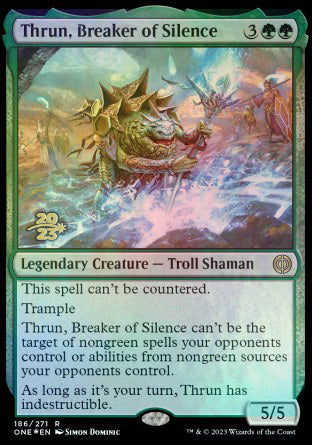 Thrun, Breaker of Silence [Phyrexia: All Will Be One Prerelease Promos] | Webway Games