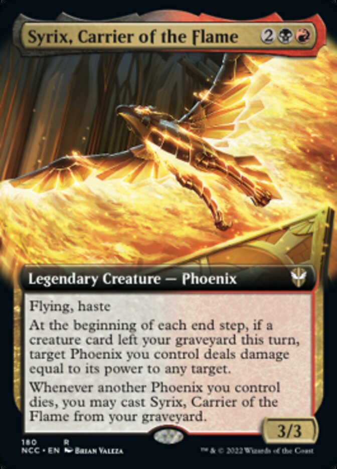 Syrix, Carrier of the Flame (Extended Art) [Streets of New Capenna Commander] | Webway Games