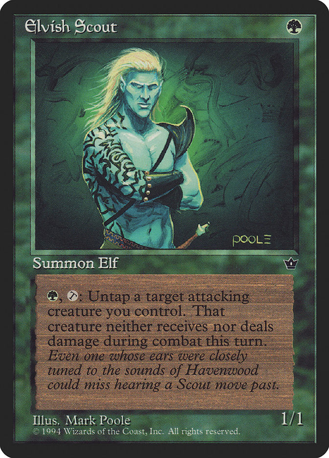 Elvish Scout (Mark Poole) [Fallen Empires] | Webway Games