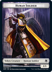 Zombie // Human Soldier Double-Sided Token [Game Night: Free-for-All Tokens] | Webway Games