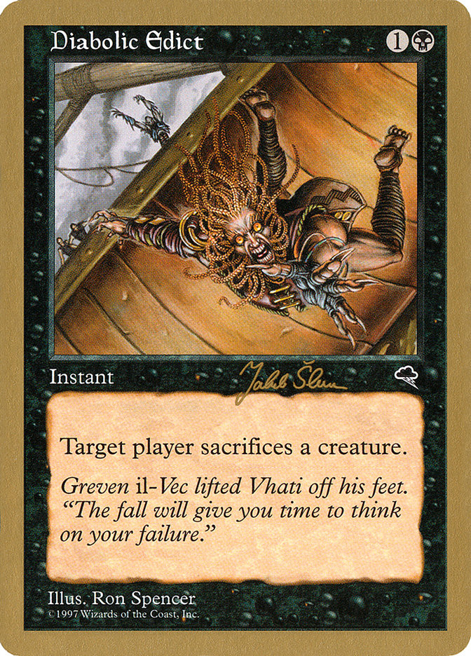 Diabolic Edict (Jakub Slemr) [World Championship Decks 1999] | Webway Games