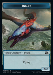 Drake // Treasure Double-sided Token [Double Masters 2022 Tokens] | Webway Games