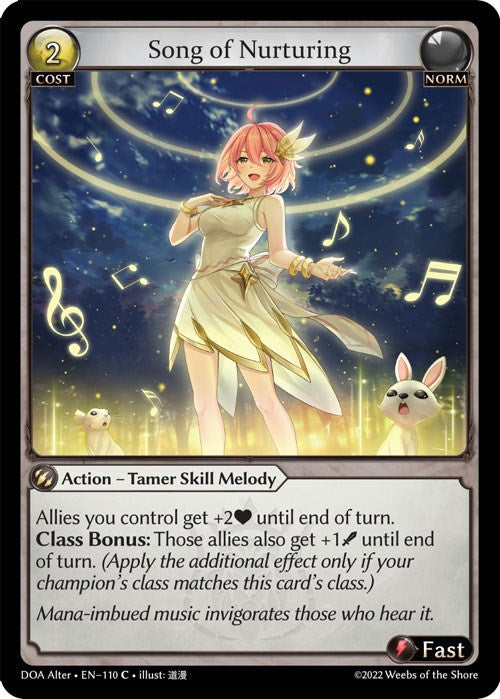 Song of Nurturing (110) [Dawn of Ashes: Alter Edition] | Webway Games