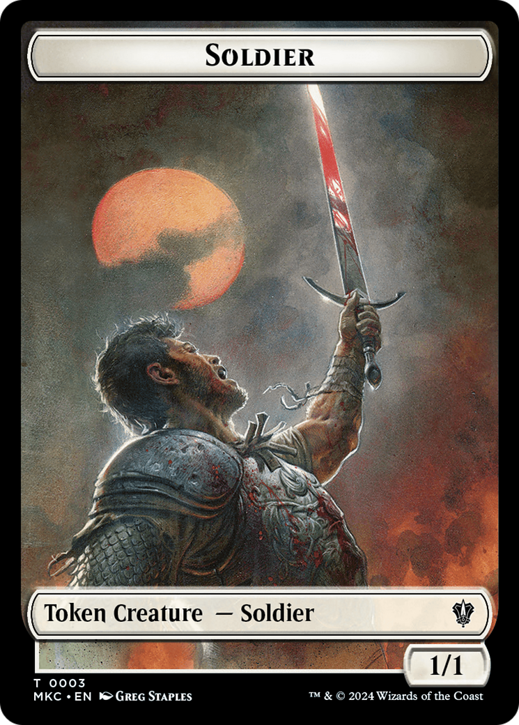 Soldier // Ogre Double-Sided Token [Murders at Karlov Manor Commander Tokens] | Webway Games