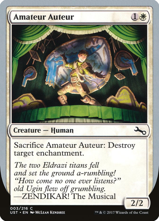 Amateur Auteur (ZENDIKAR! The Musical) [Unstable] | Webway Games