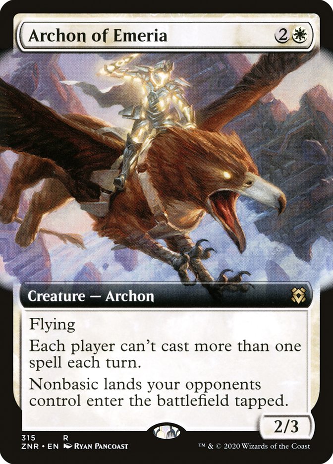 Archon of Emeria (Extended Art) [Zendikar Rising] | Webway Games