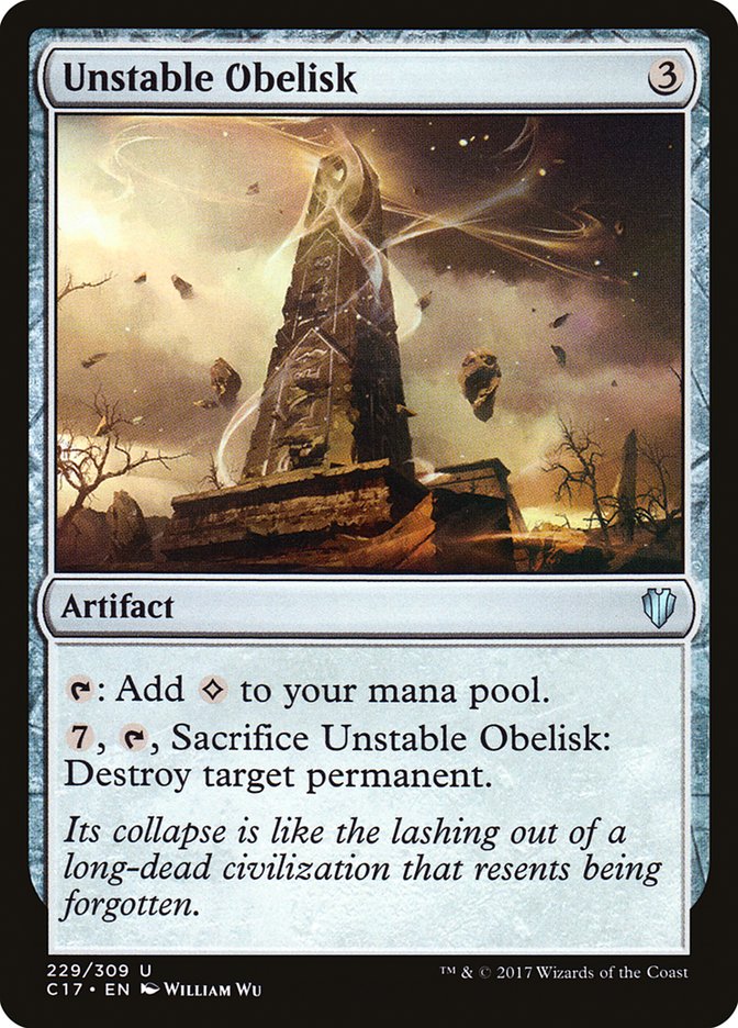 Unstable Obelisk [Commander 2017] | Webway Games
