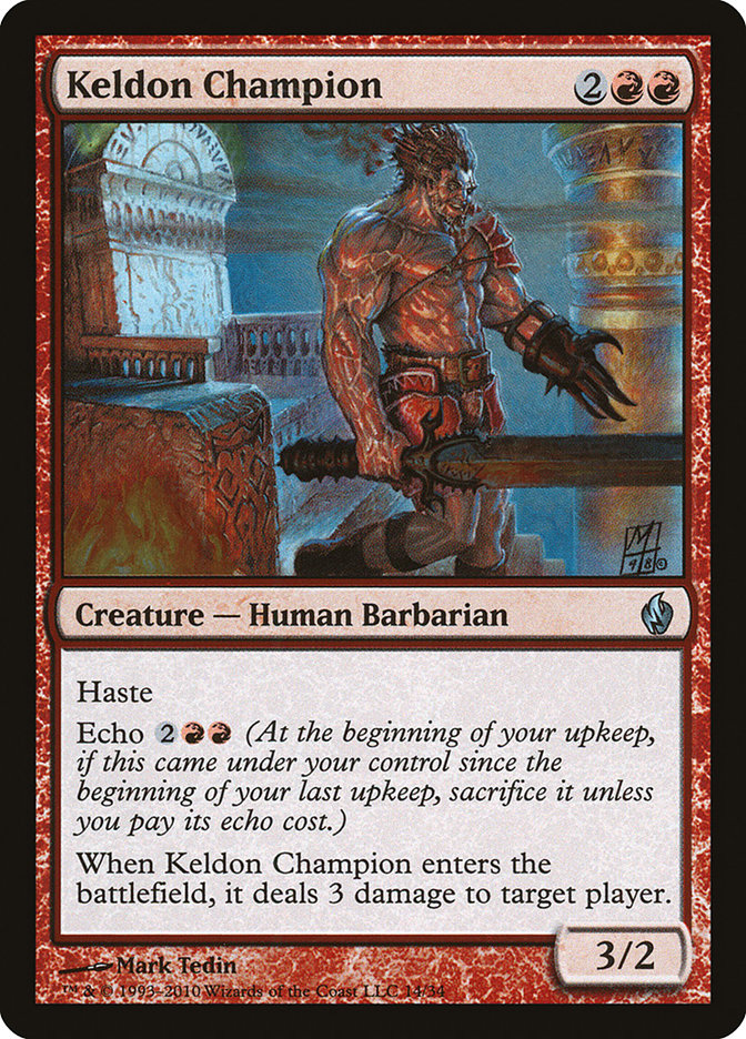 Keldon Champion [Premium Deck Series: Fire and Lightning] | Webway Games