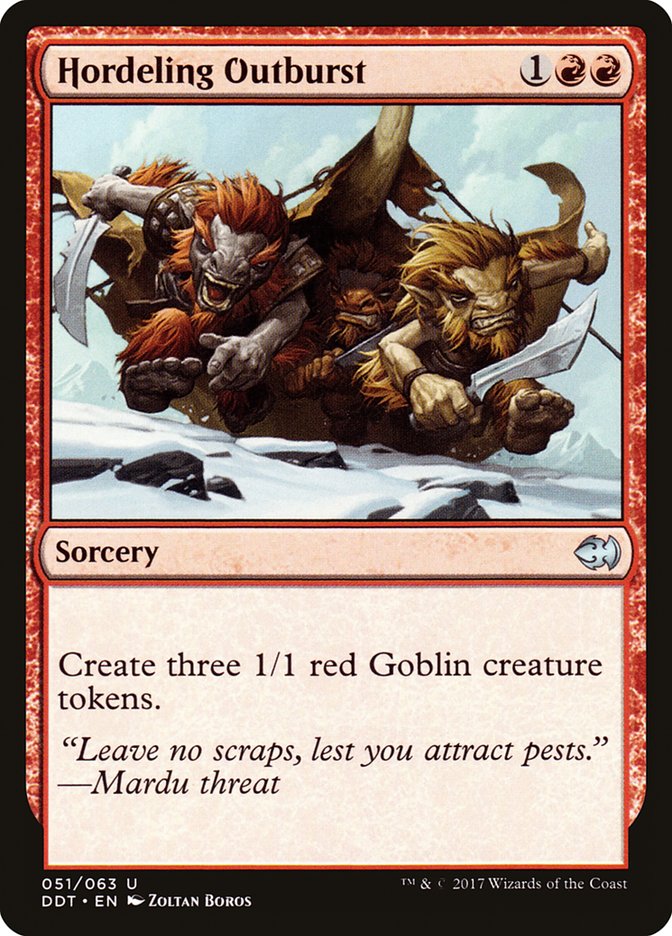 Hordeling Outburst [Duel Decks: Merfolk vs. Goblins] | Webway Games