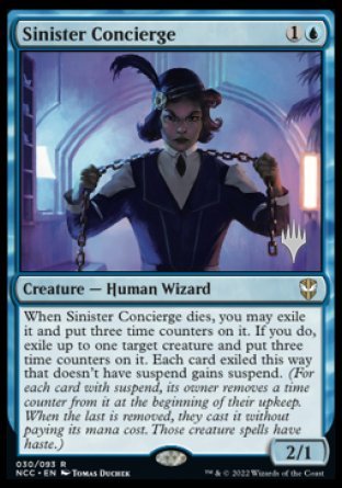 Sinister Concierge (Promo Pack) [Streets of New Capenna Commander Promos] | Webway Games