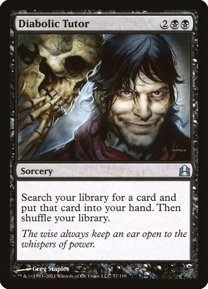 Diabolic Tutor [Commander 2011] | Webway Games