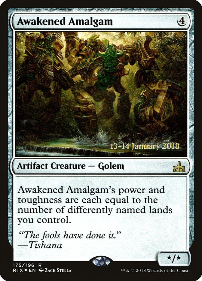 Awakened Amalgam (Prerelease) [Rivals of Ixalan Prerelease Promos] | Webway Games