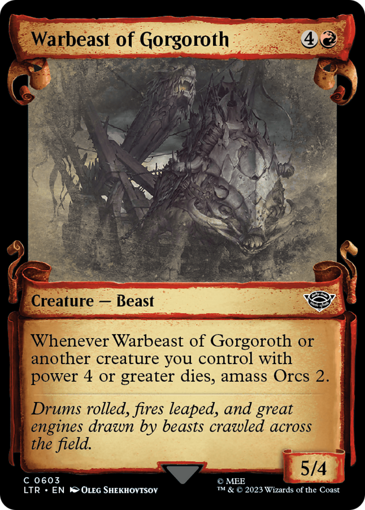 Warbeast of Gorgoroth [The Lord of the Rings: Tales of Middle-Earth Showcase Scrolls] | Webway Games