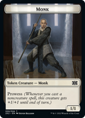 Boar // Monk Double-sided Token [Double Masters 2022 Tokens] | Webway Games
