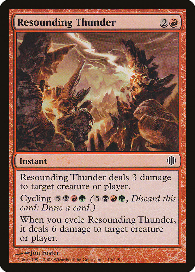 Resounding Thunder [Shards of Alara] | Webway Games