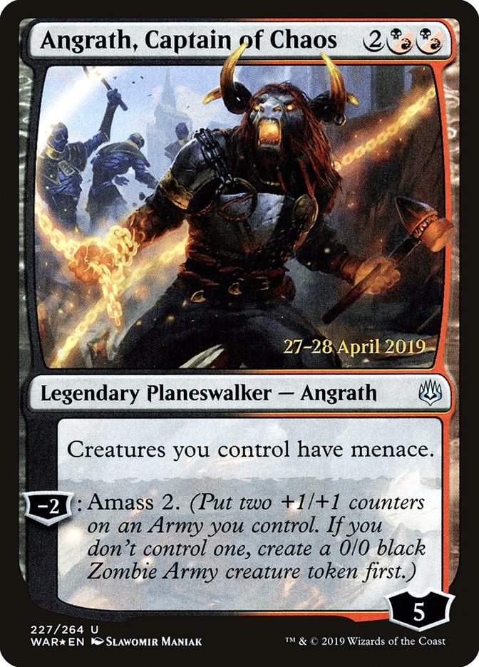 Angrath, Captain of Chaos  [War of the Spark Prerelease Promos] | Webway Games