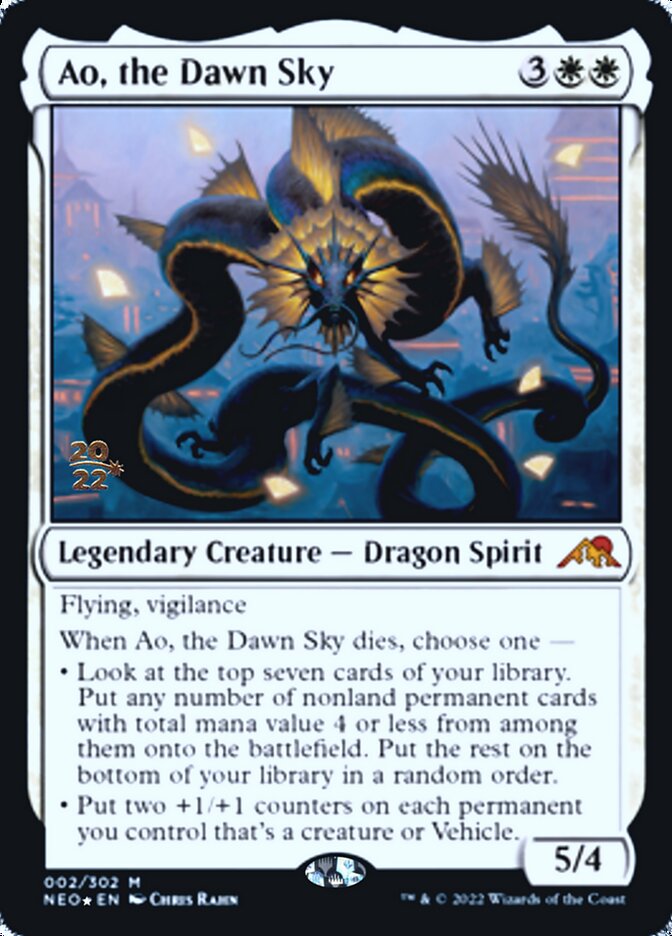 Ao, the Dawn Sky [Kamigawa: Neon Dynasty Prerelease Promos] | Webway Games
