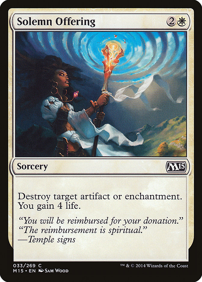 Solemn Offering [Magic 2015] | Webway Games