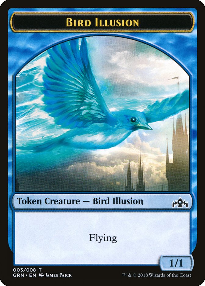 Bird Illusion Token [Guilds of Ravnica Tokens] | Webway Games