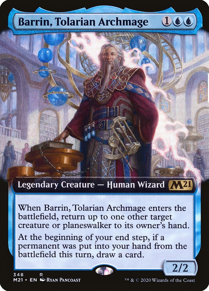Barrin, Tolarian Archmage (Extended Art) [Core Set 2021] | Webway Games